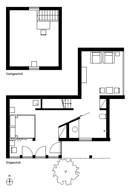 Suite-Ameise Grundriss